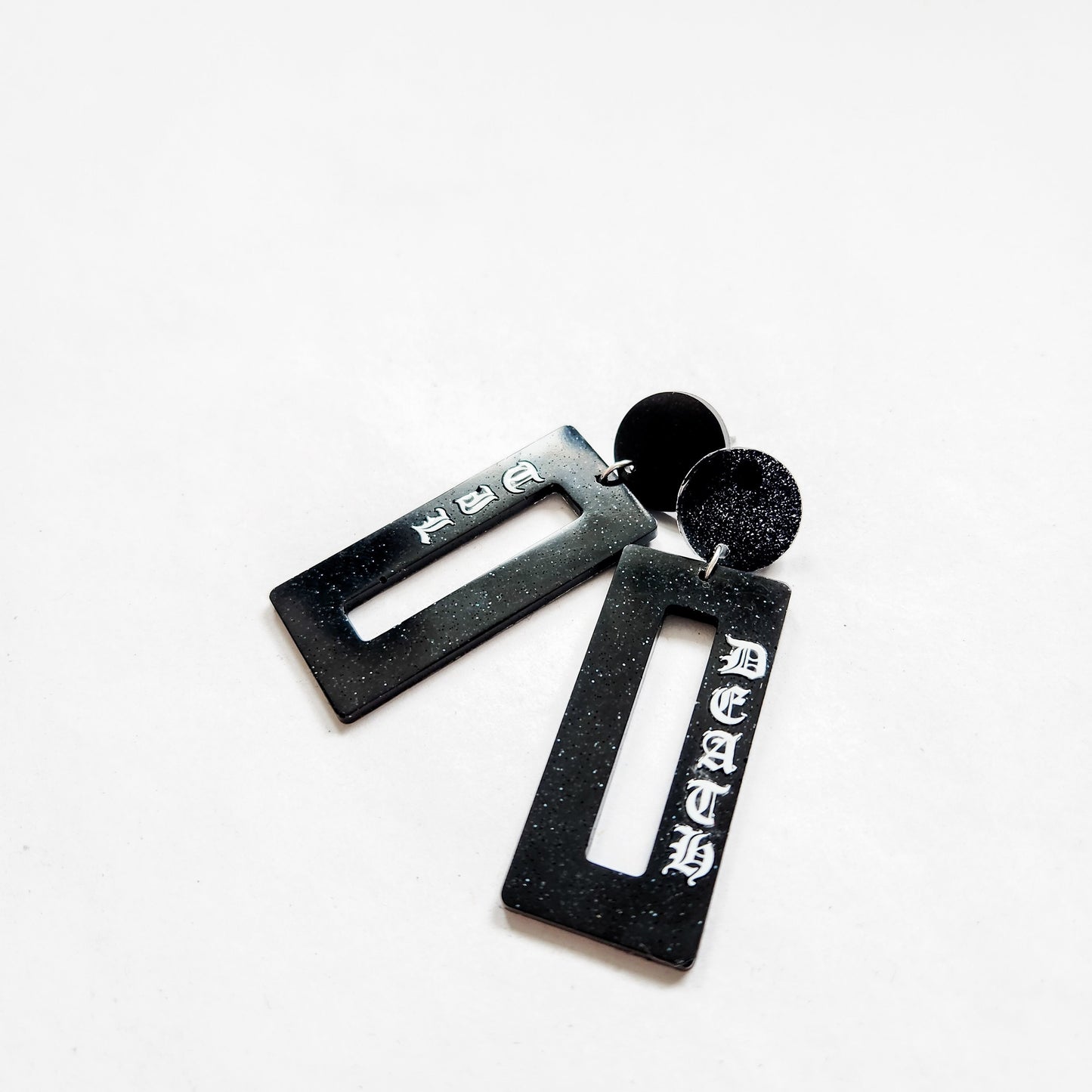 Til Death Earrings Black