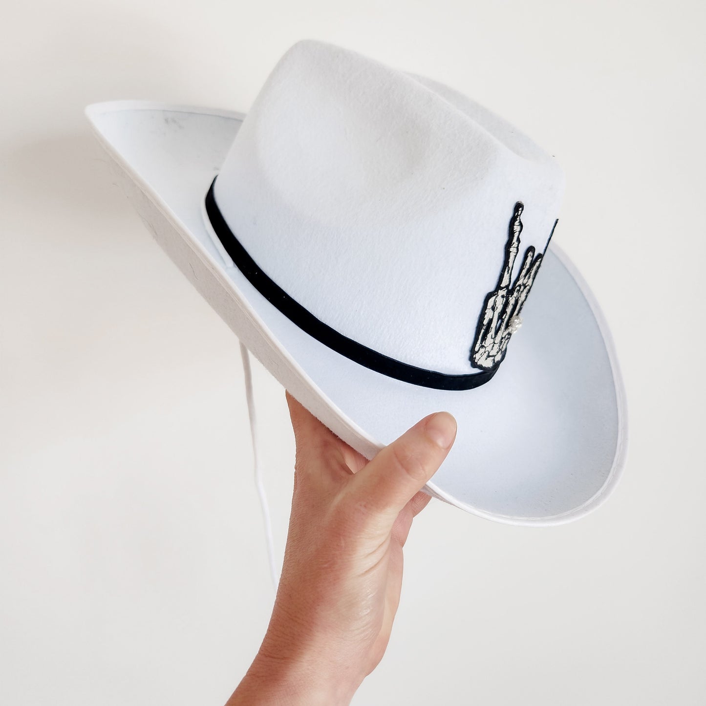 Til Death Do Us part White Custom Cowboy Hat