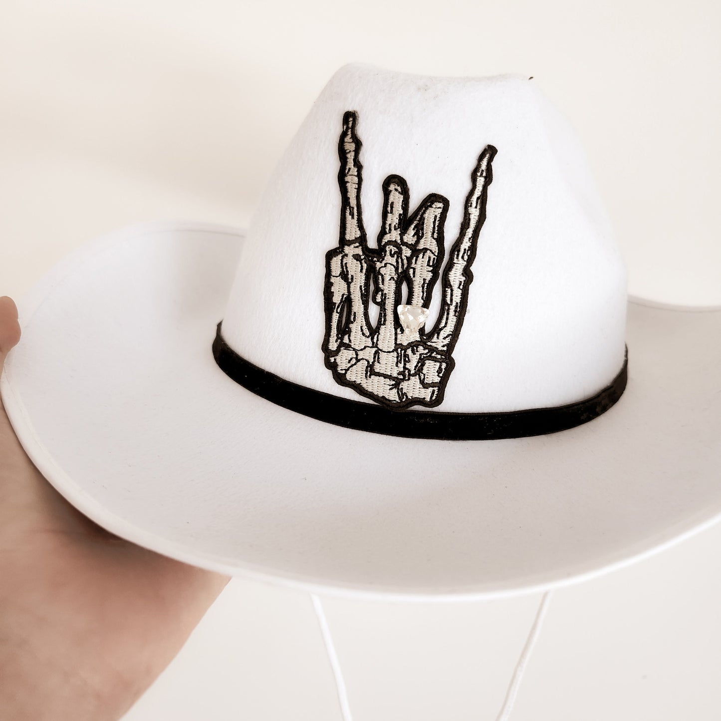 Til Death Do Us part White Custom Cowboy Hat