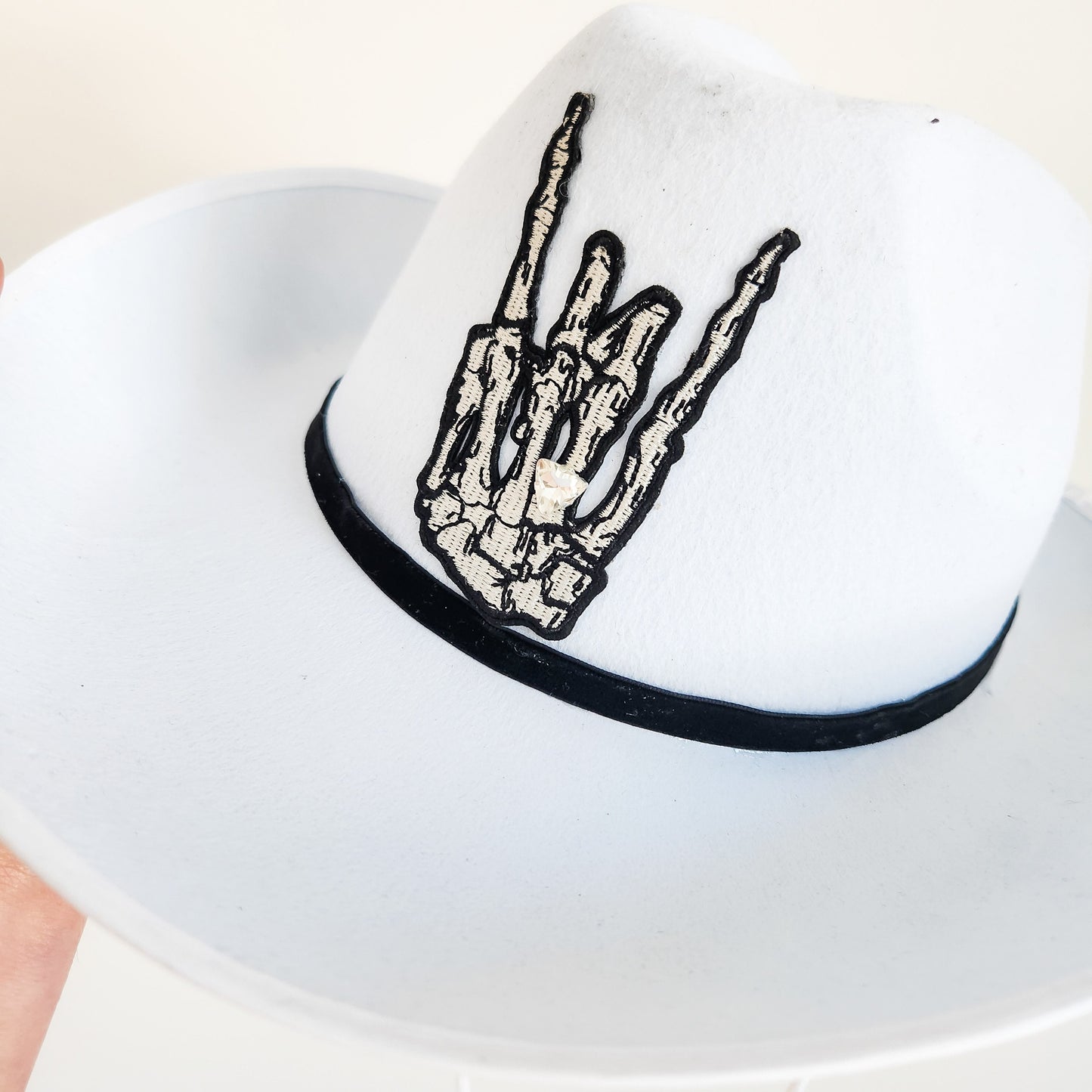 Til Death Do Us part White Custom Cowboy Hat