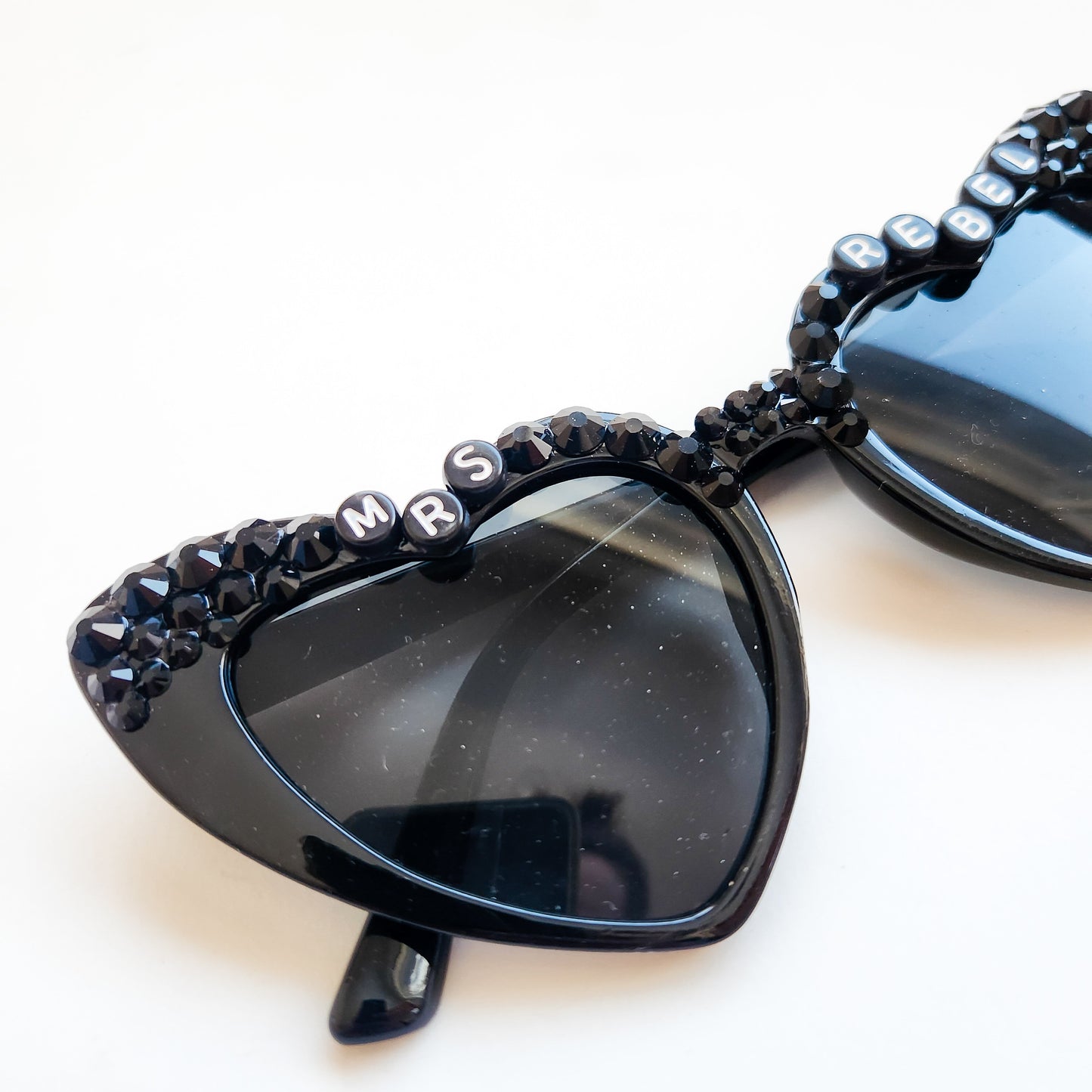 Custom Mrs. / Mr. Heart Shaped Sunglasses UV protection!