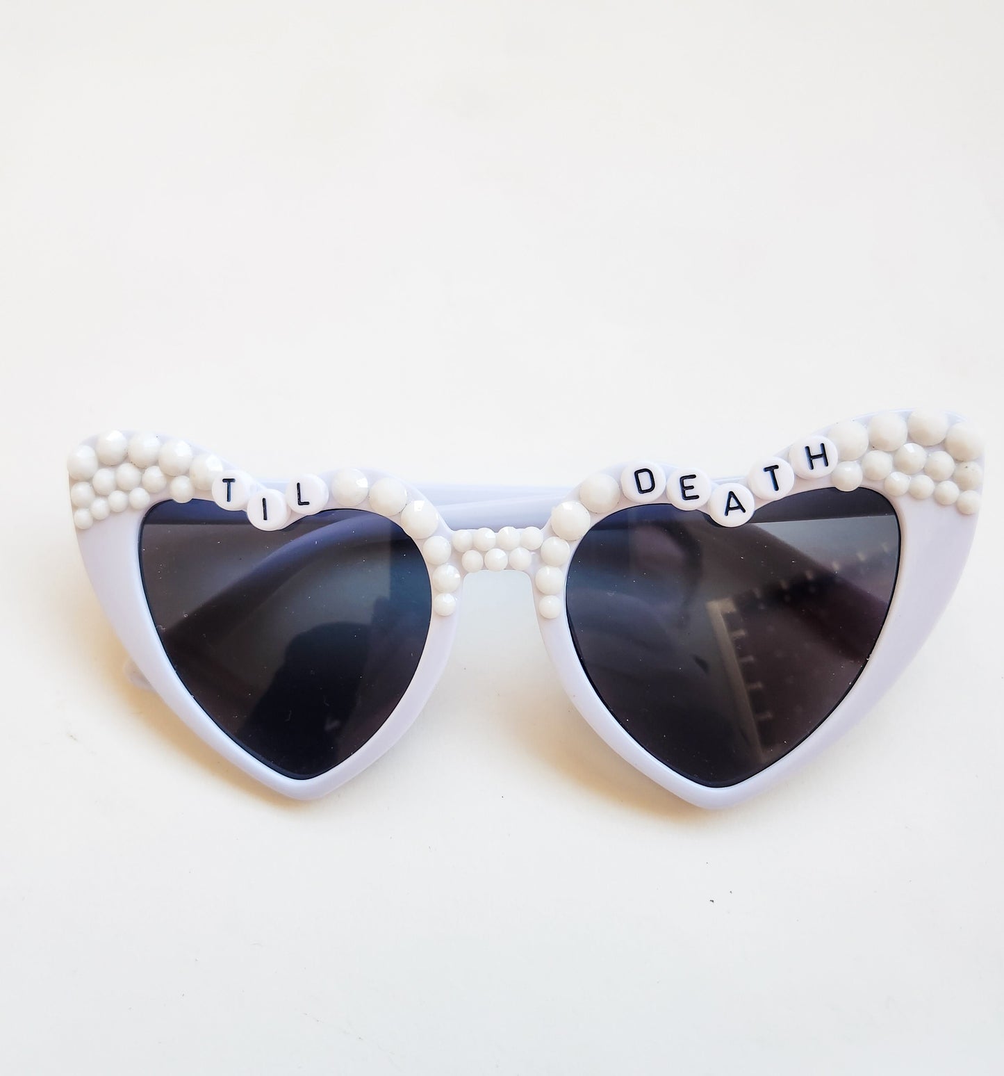 Til Death Do Us Part White Sunglasses