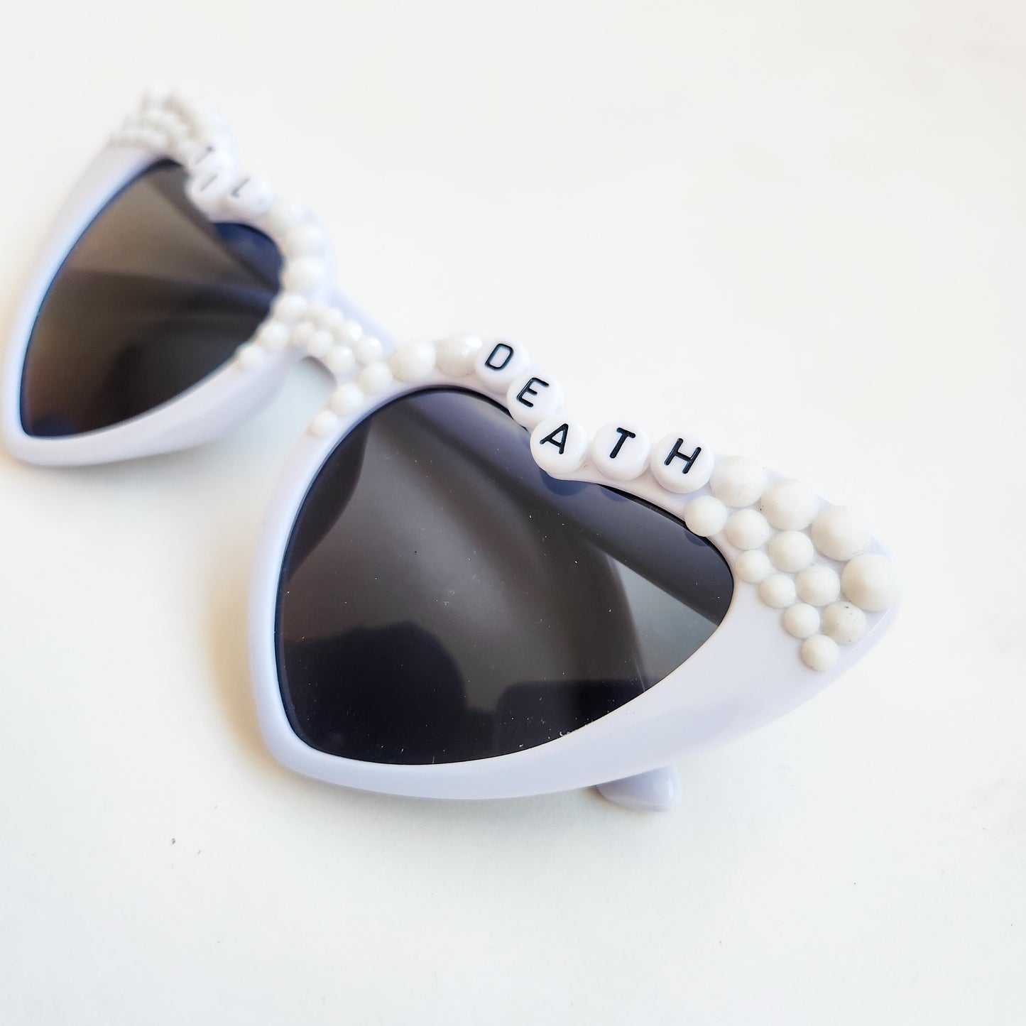Til Death Do Us Part White Sunglasses