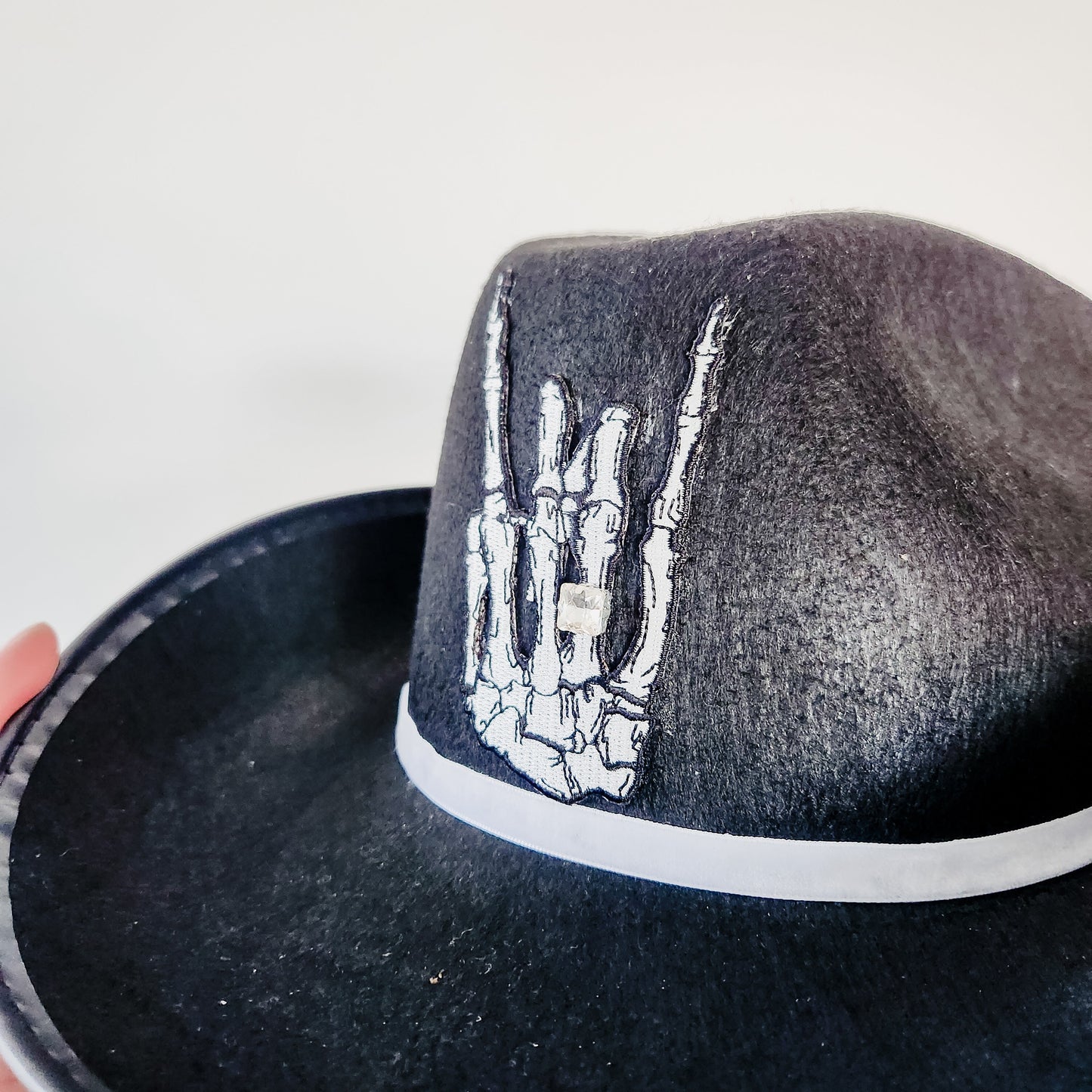 Til Death Do Us Part Black Custom Cowboy Hat
