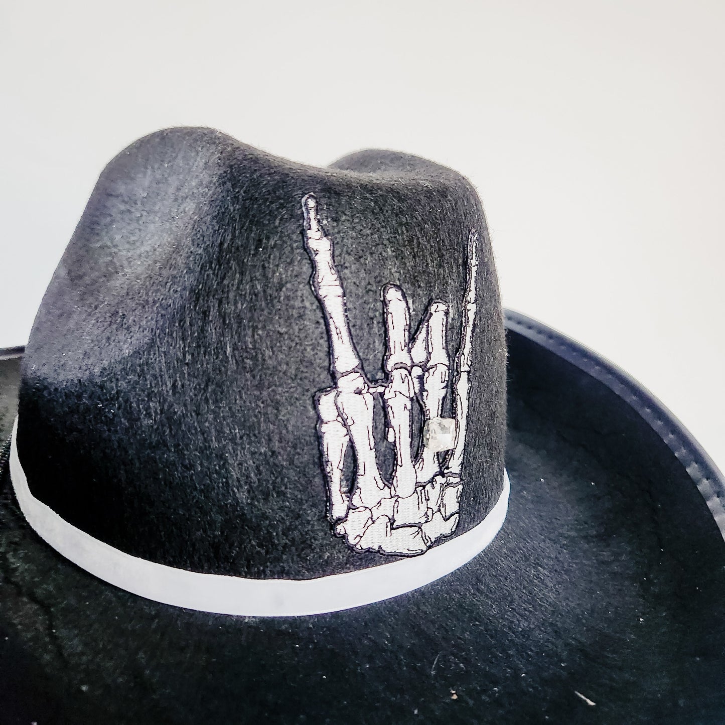 Til Death Do Us Part Black Custom Cowboy Hat