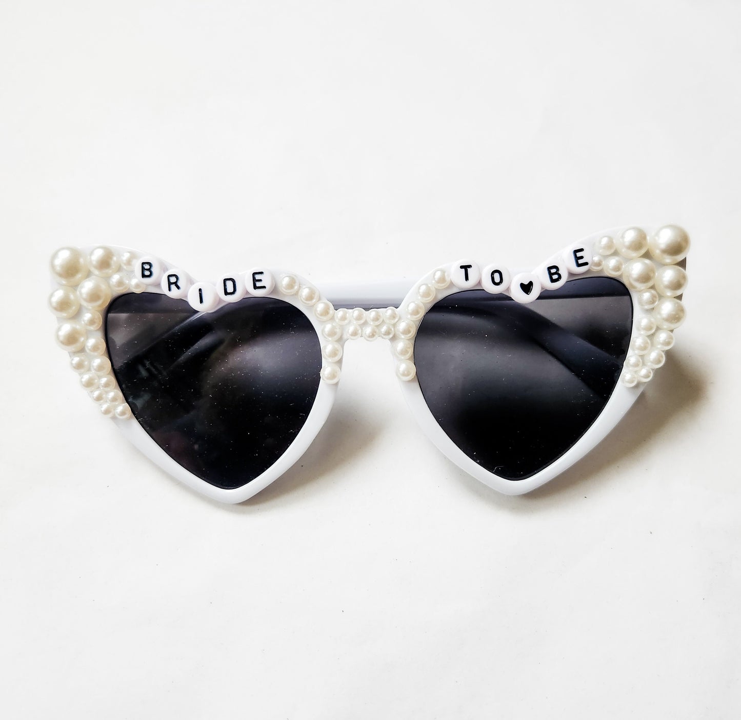 Bride to Be Pearl Heart Shaped Sunglasses