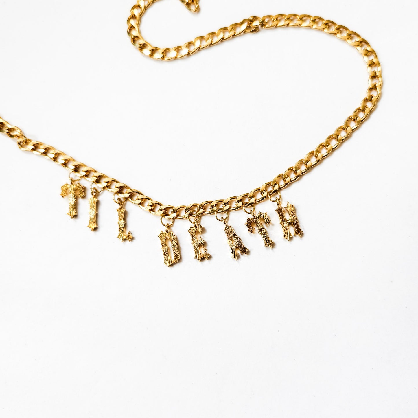Til Death Do Us Part Gold Chain Necklace