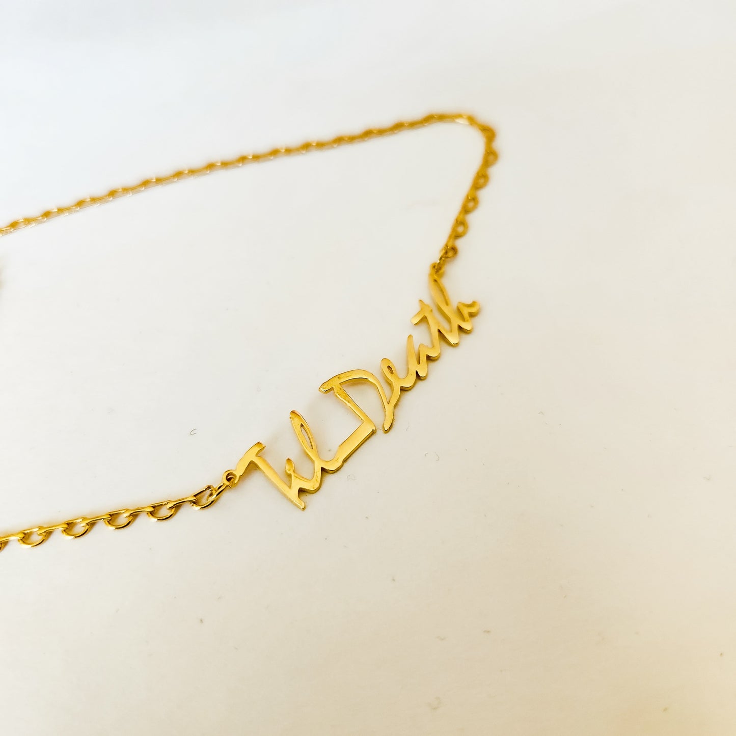 Til Death Do Us Part Dainty Gold Chain Necklace