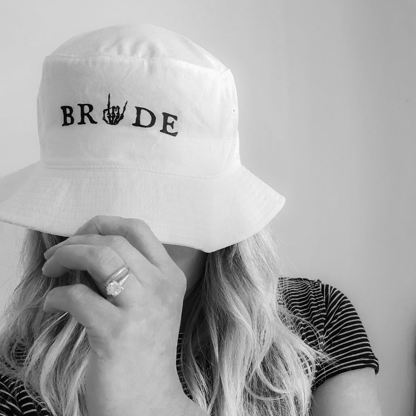 Bride or Die / Til Death Do Us Part White Bucket Hat