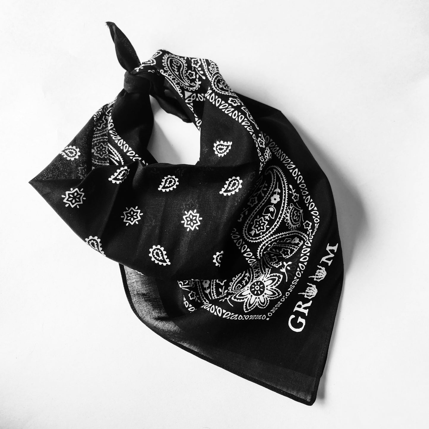 Groom Til Death Do Us Part Black Bandana