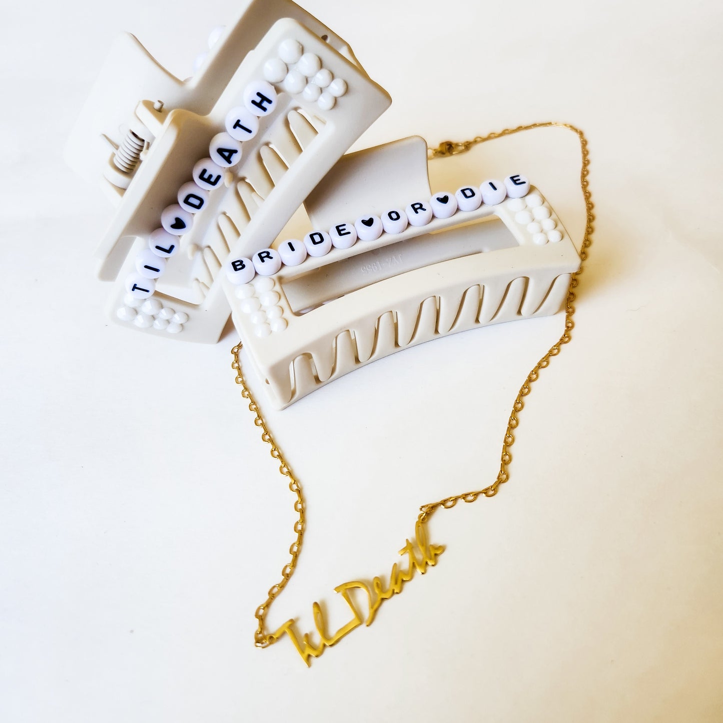 Til Death Bride or Die Hair Clip / Claw