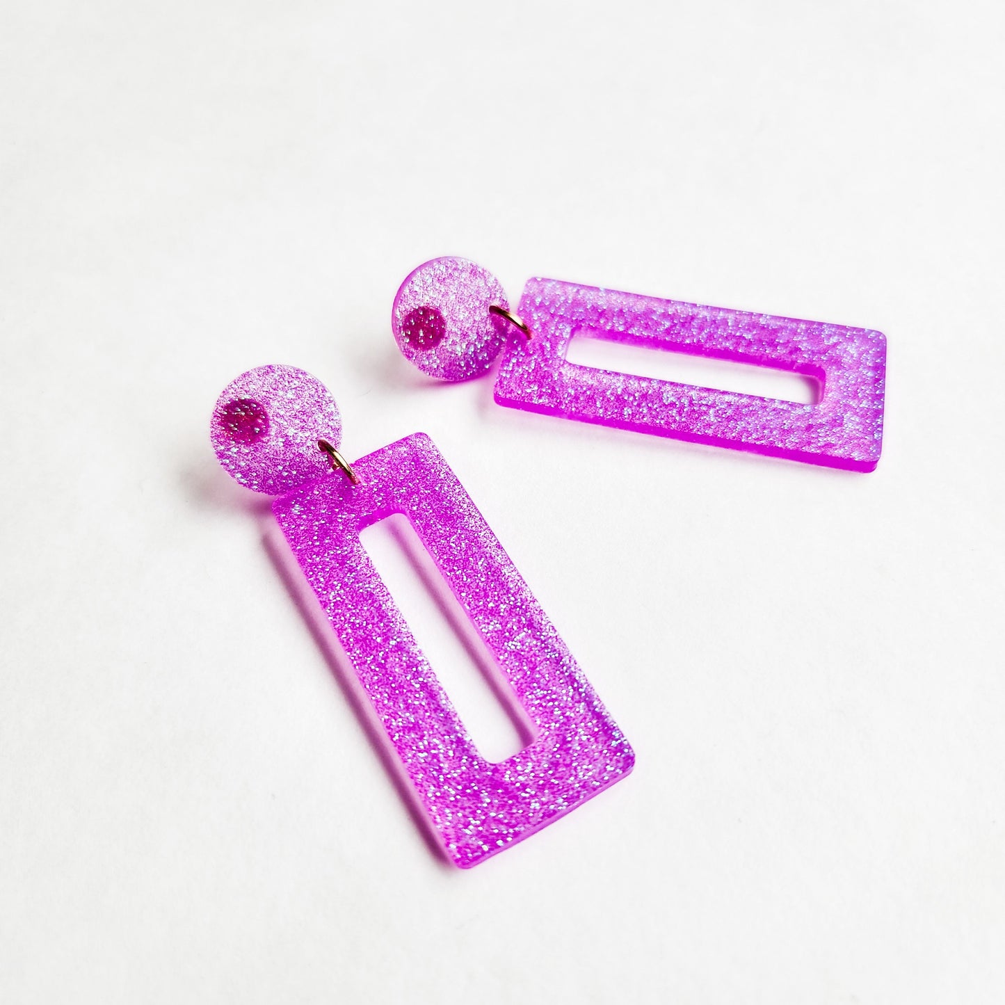 Pink and Purple Party Barbie Party Earrings