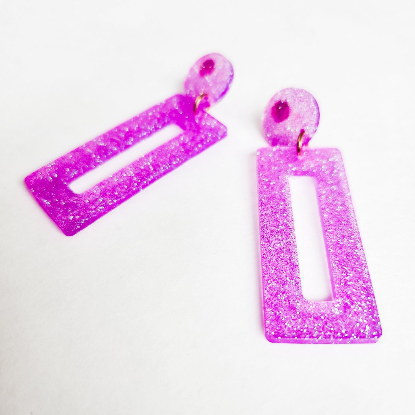 Pink and Purple Party Barbie Party Earrings