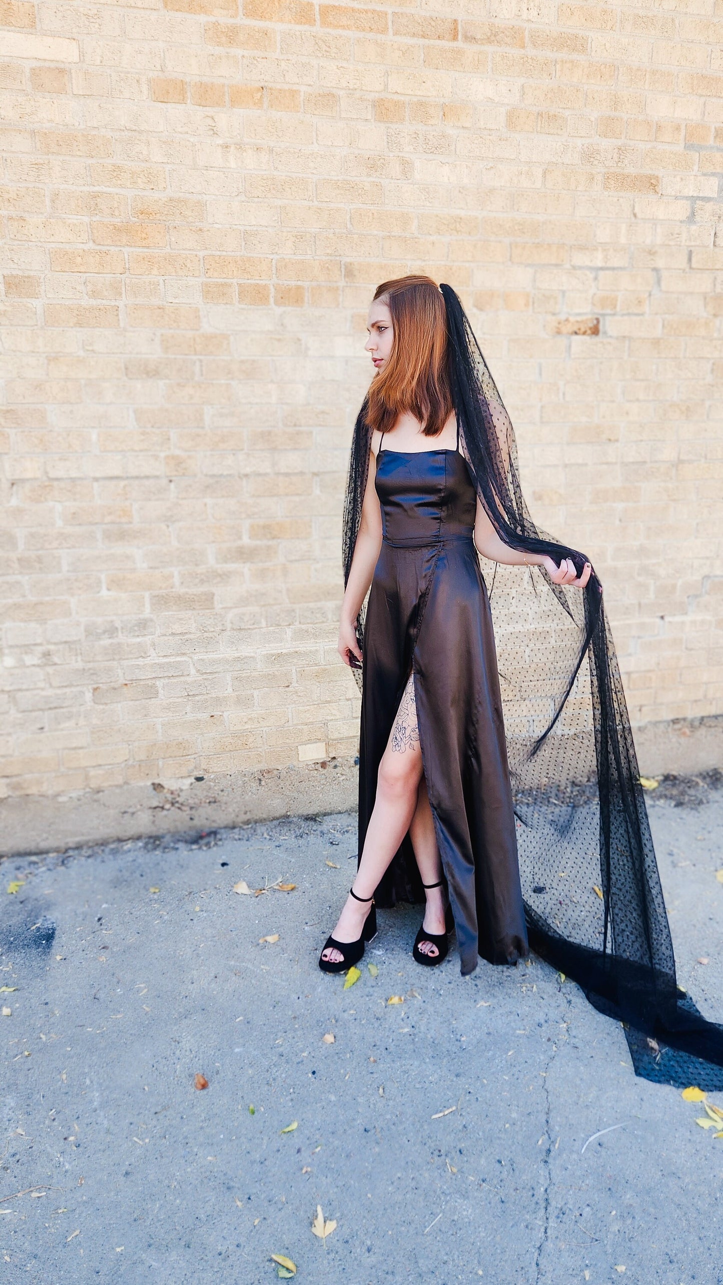 The Stevie Veil In Black