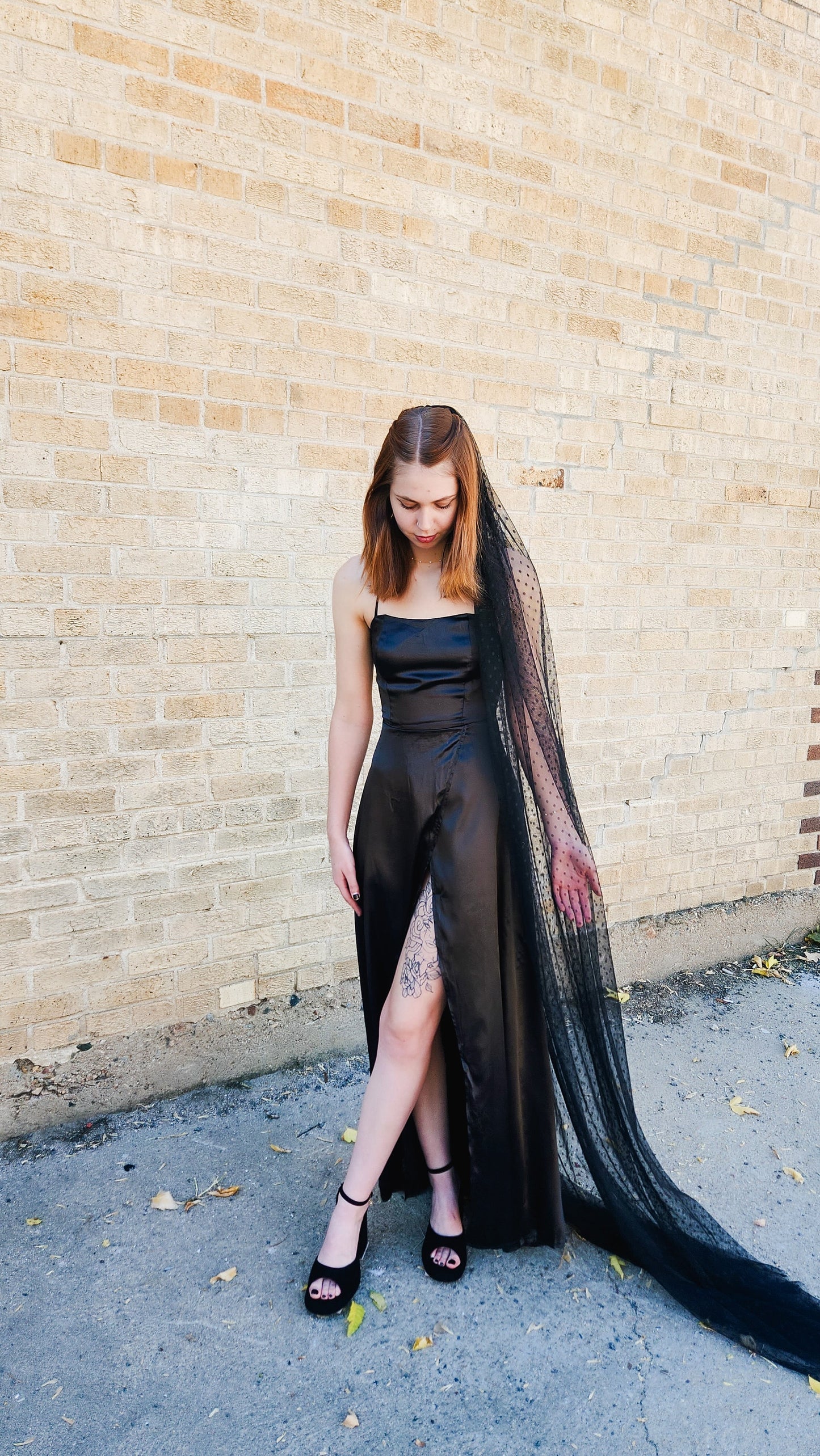 The Stevie Veil In Black