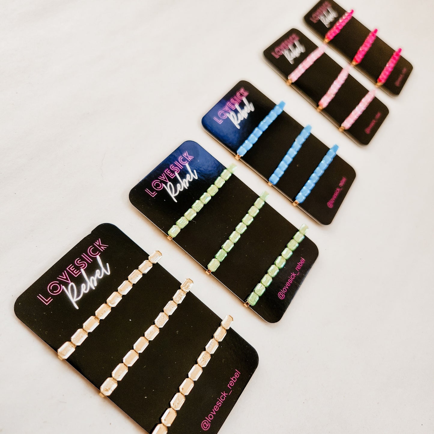 Priscilla Collection Retro Rhinestone Bobby / Hair Pins