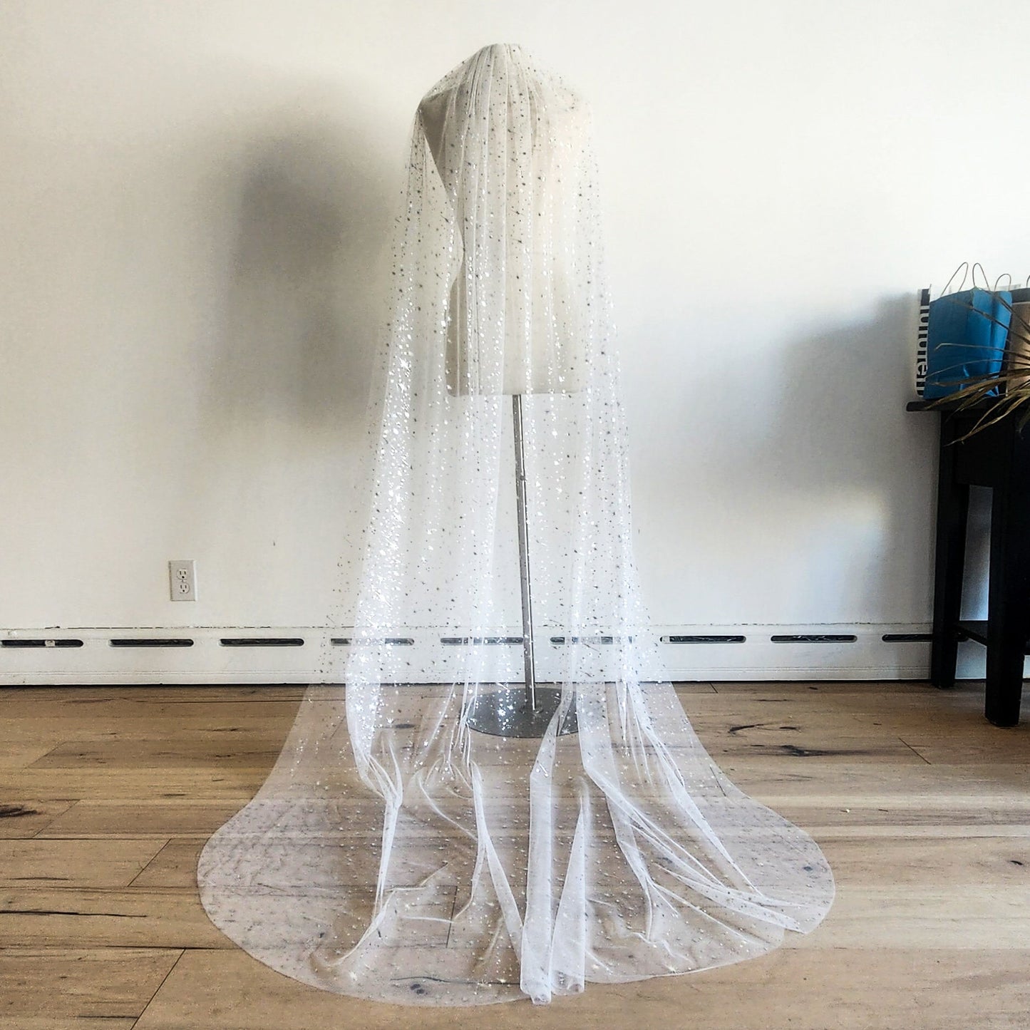 The Second Star Celestial Wedding Veil in White