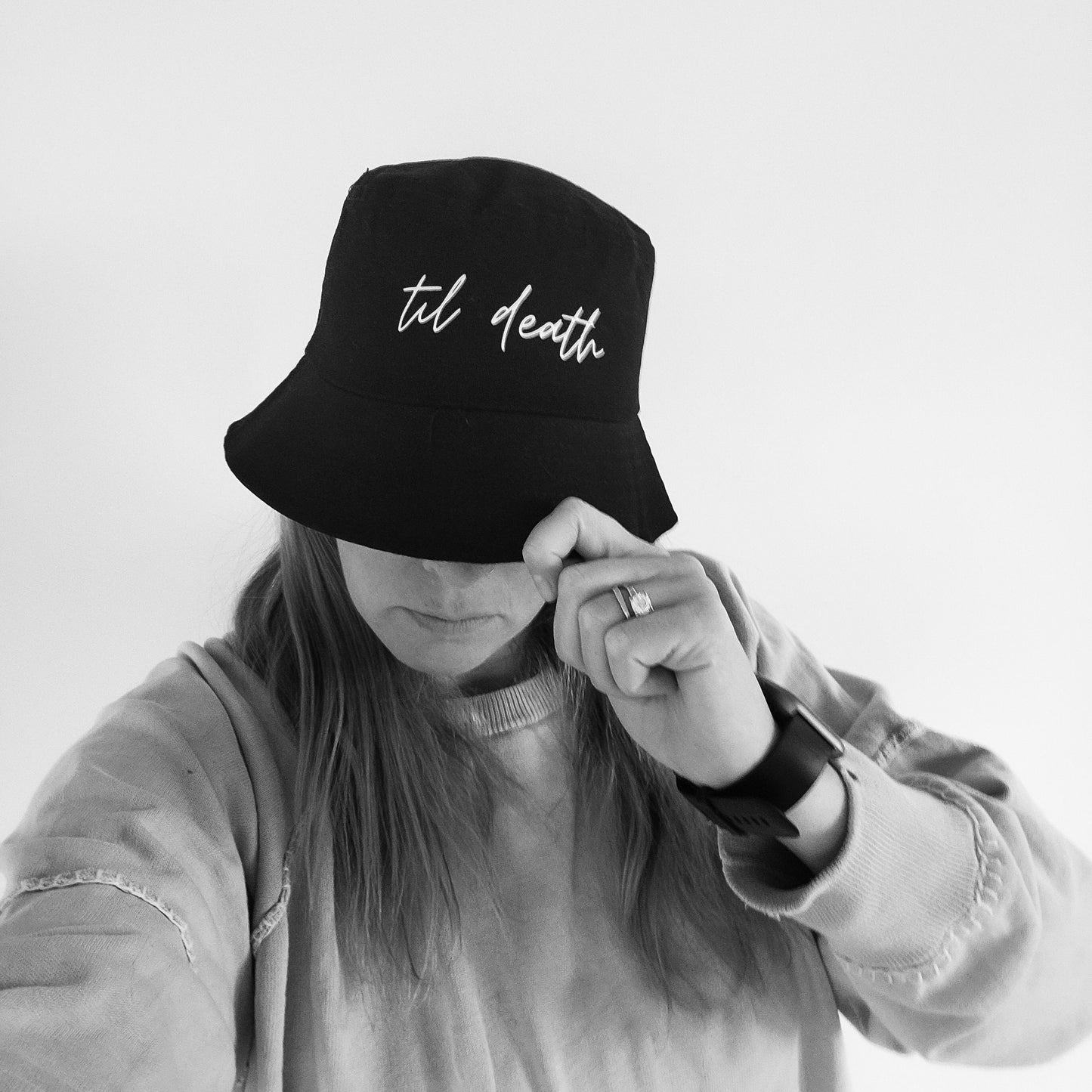 Til Death Do Us Part Black Bucket Hat