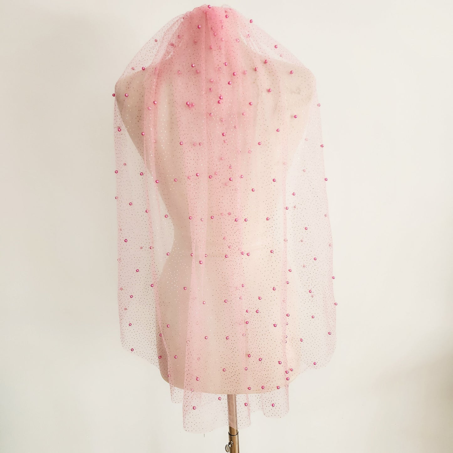 Elle Woods Pink Pearl Wedding or Bachelorette Veil