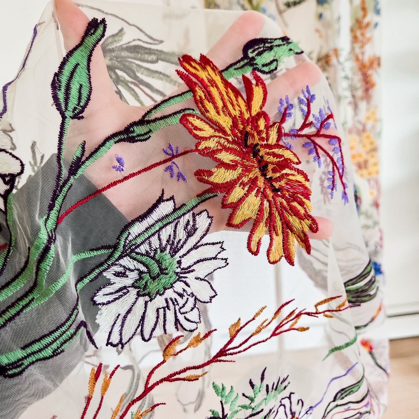 The Ophelia Veil in Off-White, Antique Ivory or black