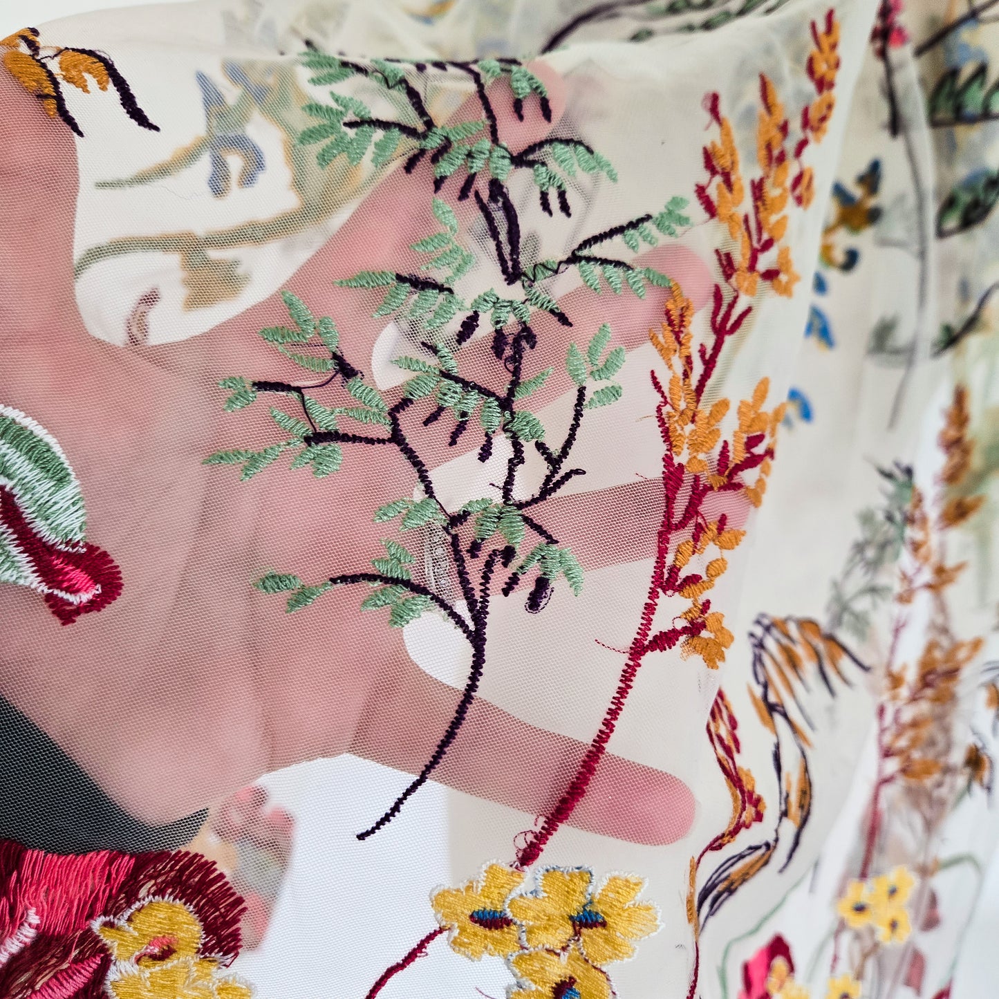 The Ophelia Veil in Off-White, Antique Ivory or black