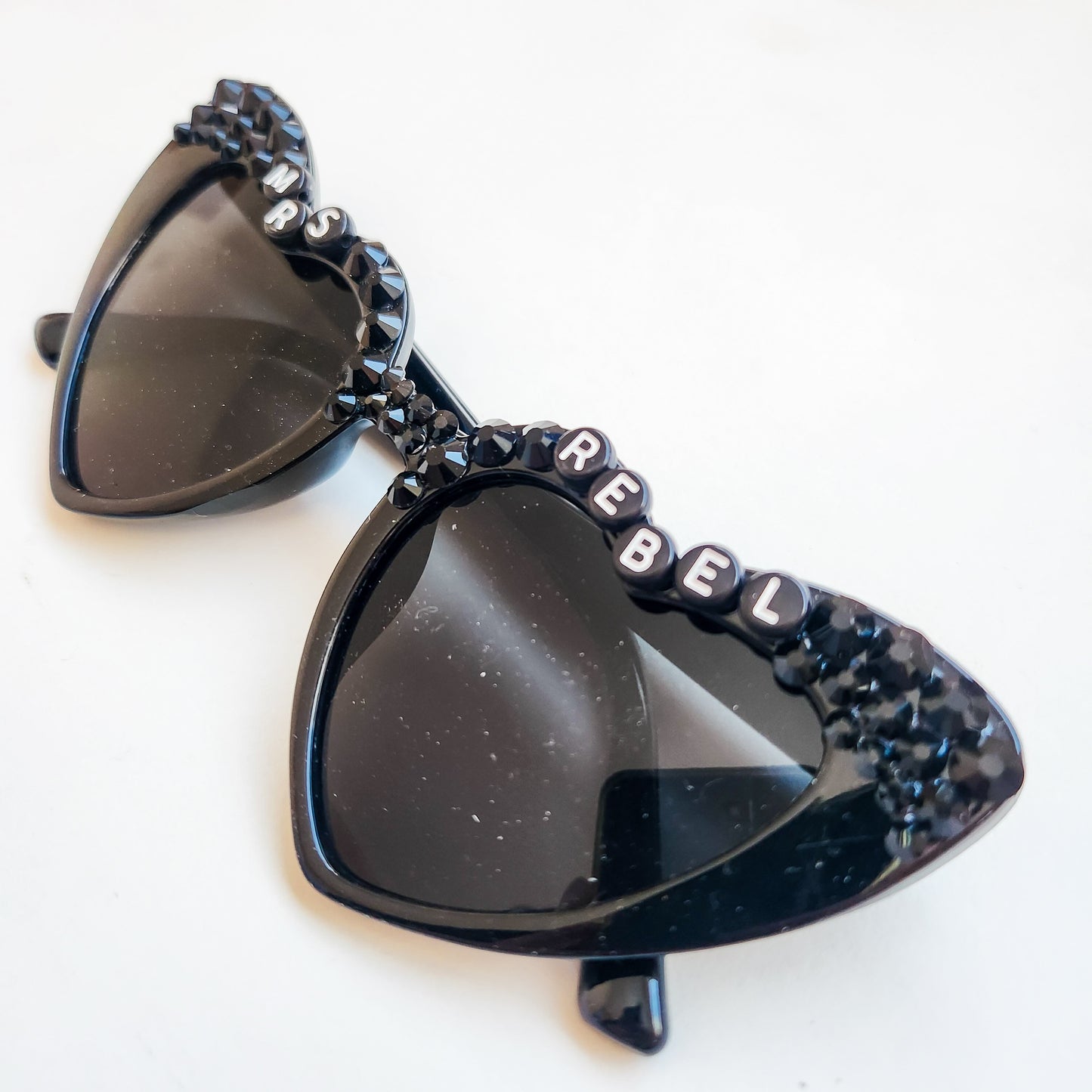 Custom Mrs. / Mr.  Heart Shaped Sunglasses UV protection!