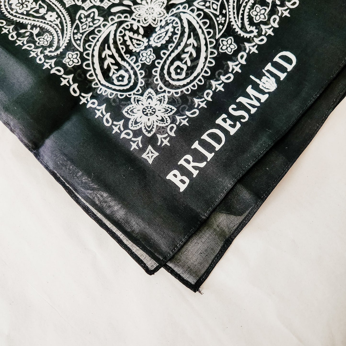 Bridesmaid Til Death Do Us Part Black Bandana